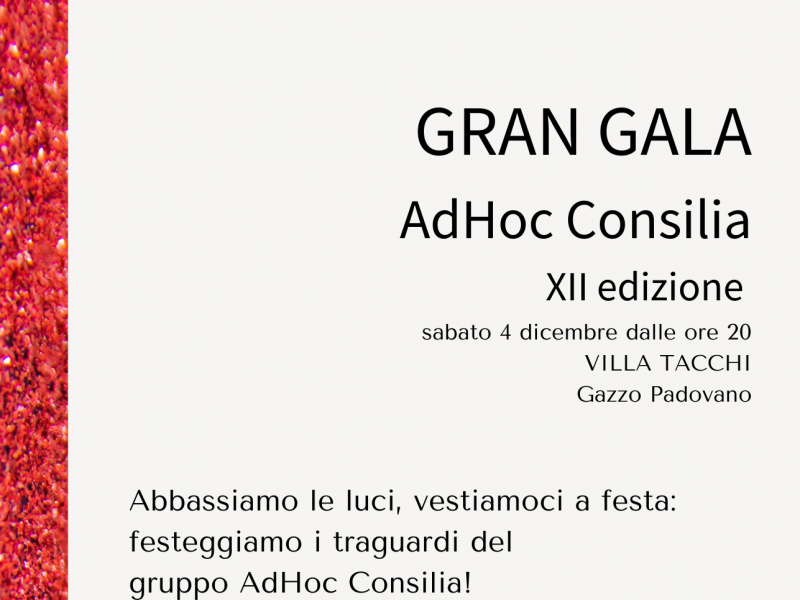 Gran Gal&agrave; AdHoc Consilia 2021