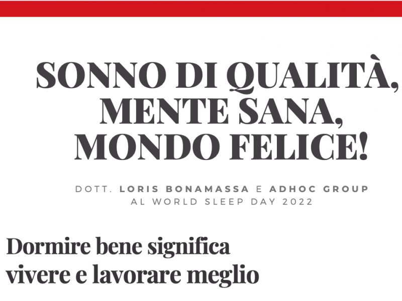 Sonno di qualit&agrave;, mente sana, vita felice!